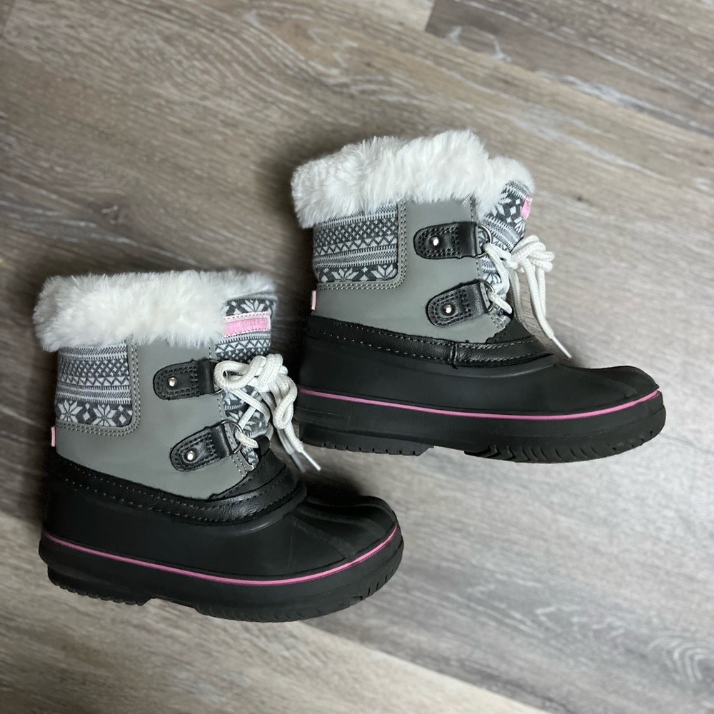 Kids Winter Boots with Faux Fur Lining